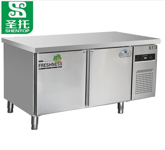 冰柜 圣托/shentop DHC02 双门 365L 无级 电子控温 银色 直冷