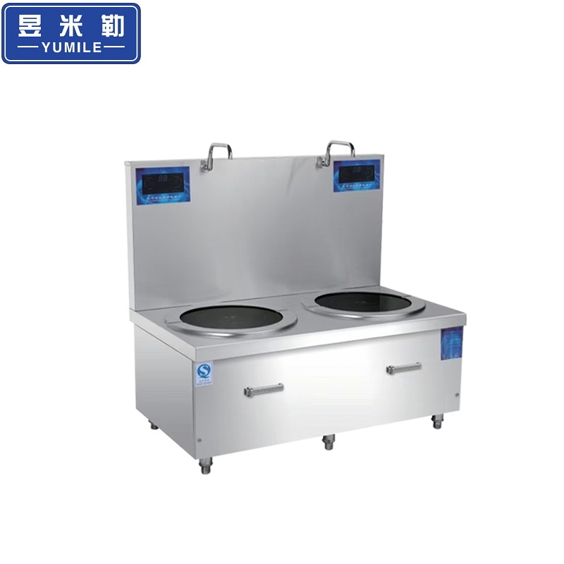 商用电磁炉双头汤炉学校食堂熬汤煮粥双头汤灶15kw*2