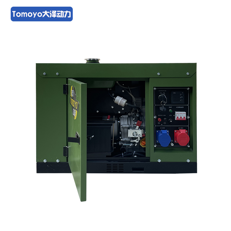 电启动8KW低噪音柴油发电机单三相可选车载户外电源TO9800ET-J