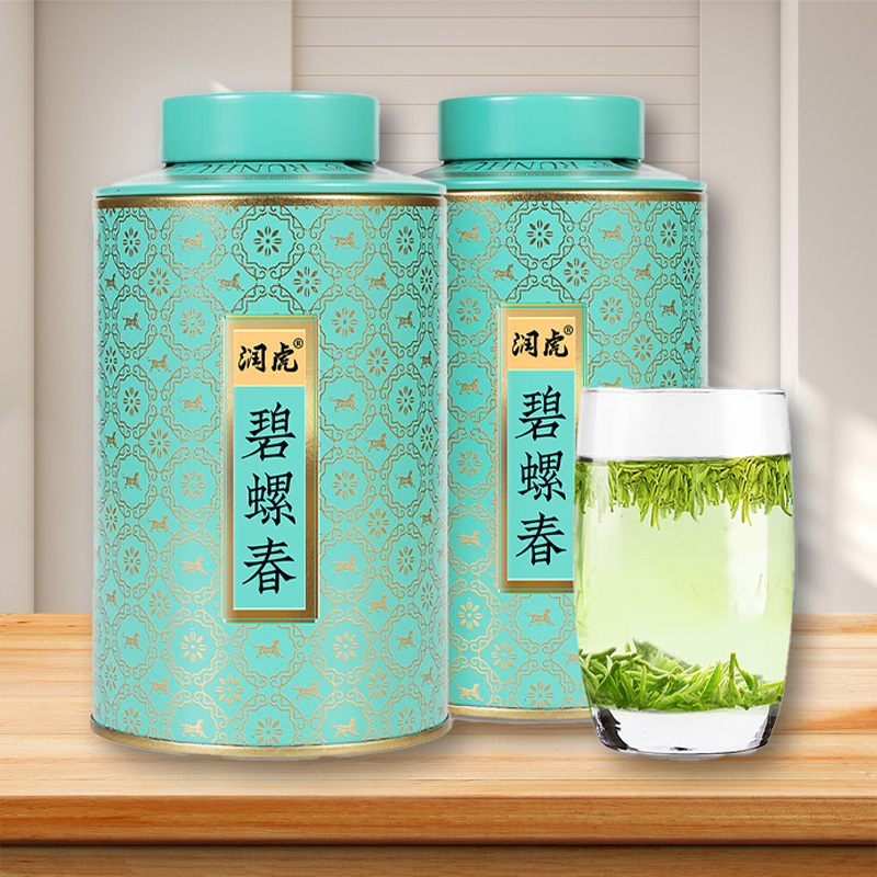 [润虎] 茶叶 碧螺春 250G 一级 绿茶 125g/罐，2罐/组 1组