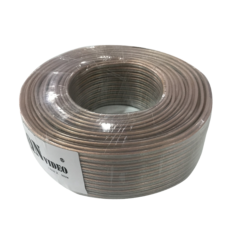 捷讯（XIRCOM）XC-ES150 1.5高品质无氧铜音响线 透明金银色 100米