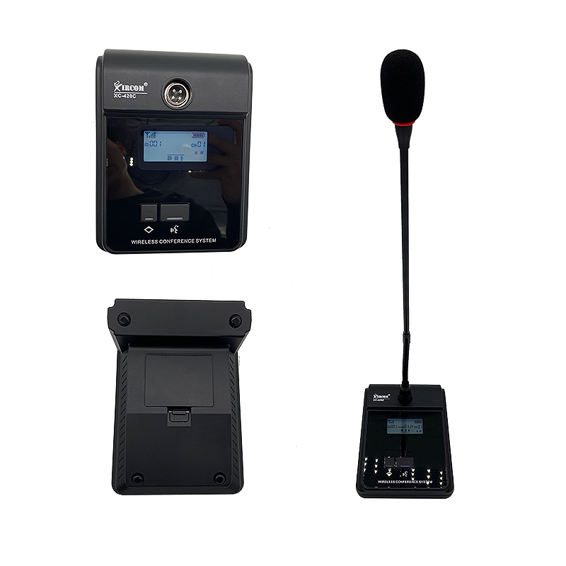 捷讯 XC-420C/D 经济型无线会议系统 会议麦克风(长咪) 黑
