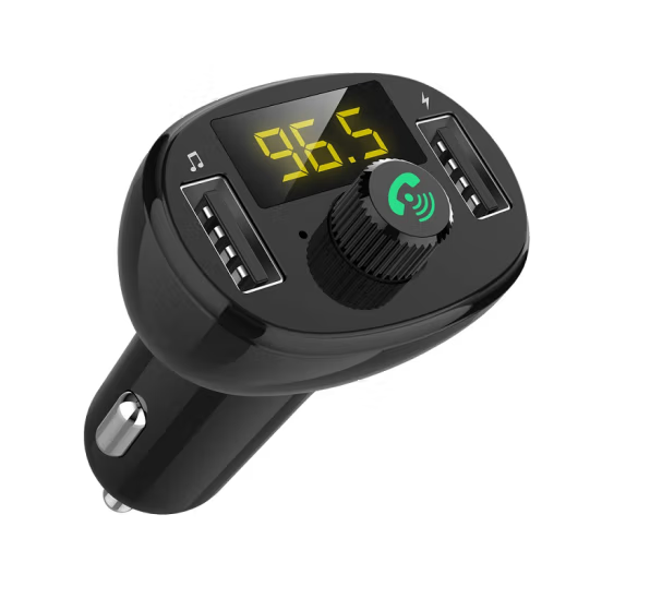 摩集客MOGCO CR08B车载蓝牙接收器车载充电器MP3播放器双USB无损音质U盘音乐QC3.0快充FM发射器点烟器一拖二M-001