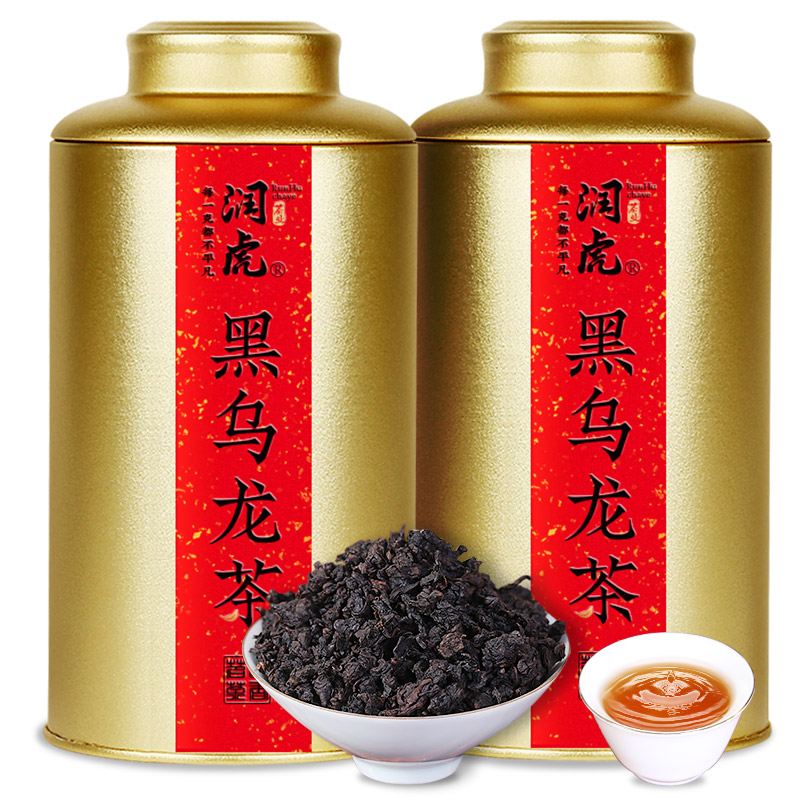 【润虎】聚茶系列 黑乌龙茶600克（300克*2）/套