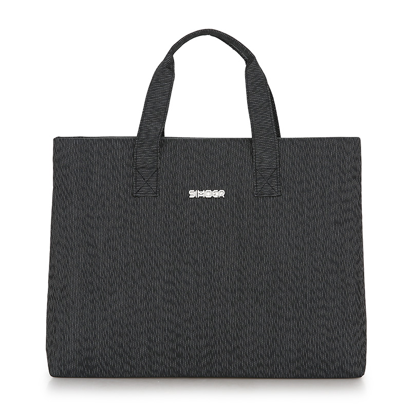 斯莫尔（SIMOER）SL-527 黑色男士商务大容量横款手提包笔记本电脑包公文包