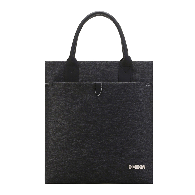 斯莫尔（SIMOER）SL-540黑色竖款公文包男事务包手提包 防水商务包文件夹手提袋文件袋