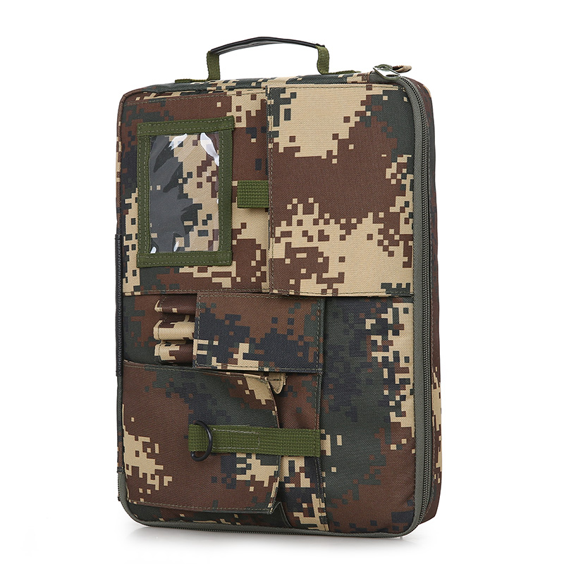 斯莫尔 SIMOER SL-824丛林迷彩包星空迷彩绿文件包 大容量公文包手提包事务包