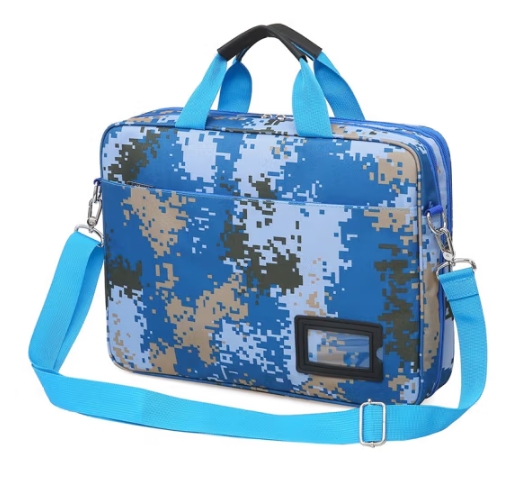 斯莫尔（SIMOER）SL-830海洋蓝男事务包手提包 单肩斜跨包文件夹手提袋迷彩公文包文件袋