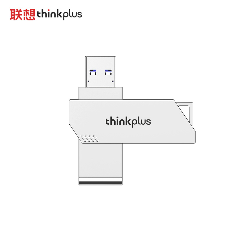 联想thinkplus 直插U盘 金属材质高速传输大容量优盘 小巧便携 电脑学习办公手机车载U盘 USB3.2 读速120MB/s【256G】