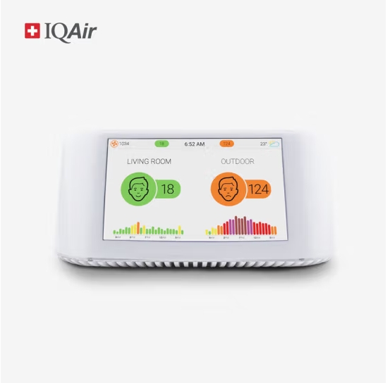 IQAir空气质量检测仪  室内室外实时监测 雾霾监测仪 PM2.5 自检 AirVisual Pro