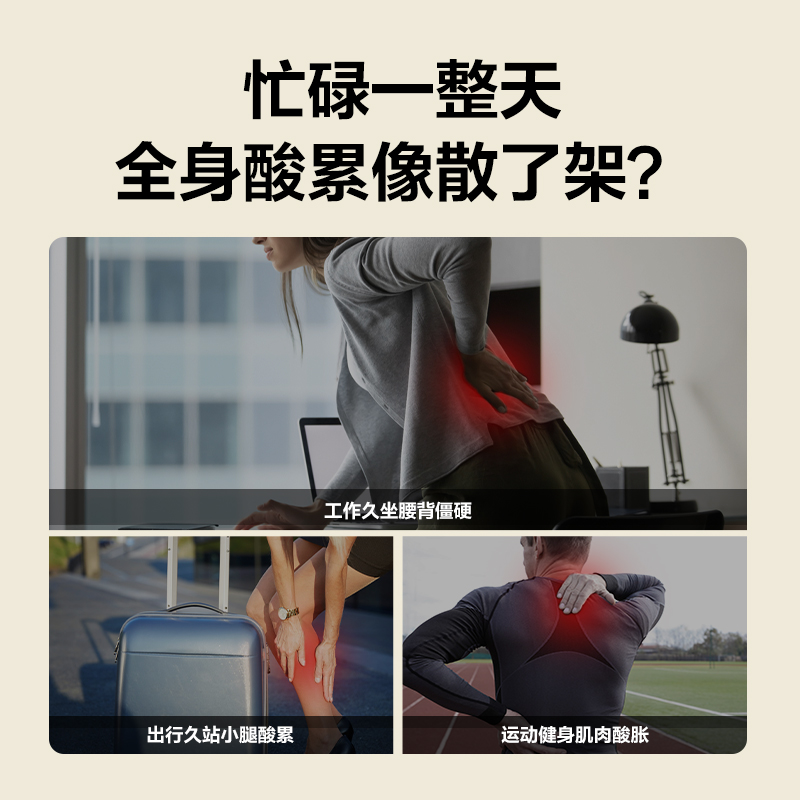 SKG 筋膜枪  运动肌肉全身专业级按摩仪器经膜精摸肌模抢小巧 F3-2尊享