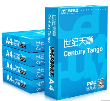 办公用纸 世纪天章 A4 80G 500张/包 5包/箱 复印纸 白色