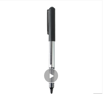 办公用笔 新绿天章0.5mm 12支/盒 拔帽 黑色