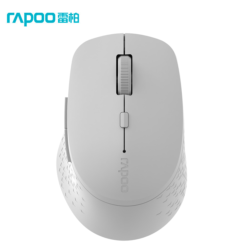 雷柏（Rapoo） M300G 无线蓝牙鼠标 办公鼠标 轻音鼠标 便携鼠标 人体工程学 电脑鼠标 笔记本鼠标 浅灰色