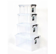 荣仕康 塑料透明收纳箱32L