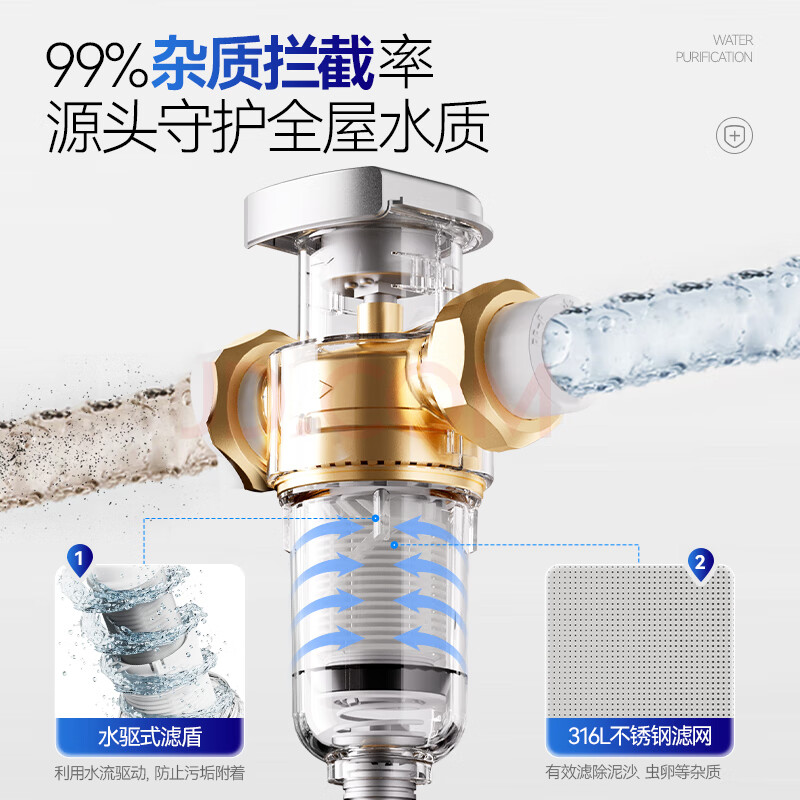 霍尼韦尔（Honeywell）全自动定时清洗 前置过滤器 PFF40T12