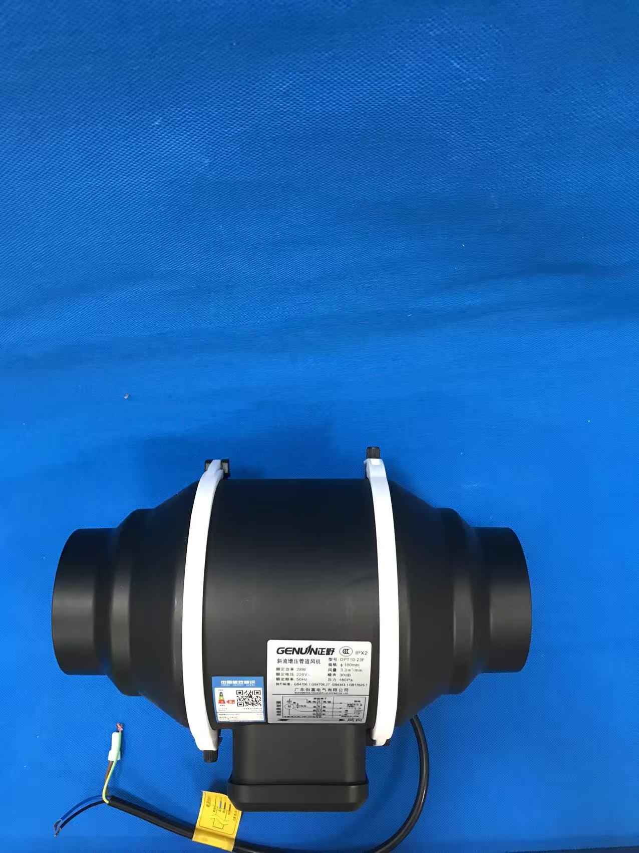 正野斜流增压管道风机/排风扇/静音风机