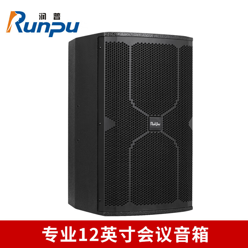 润普国产化专业12英寸会议音箱 音频扩声系统无源会议音响扬声器喇叭音箱RP-LF12-300W