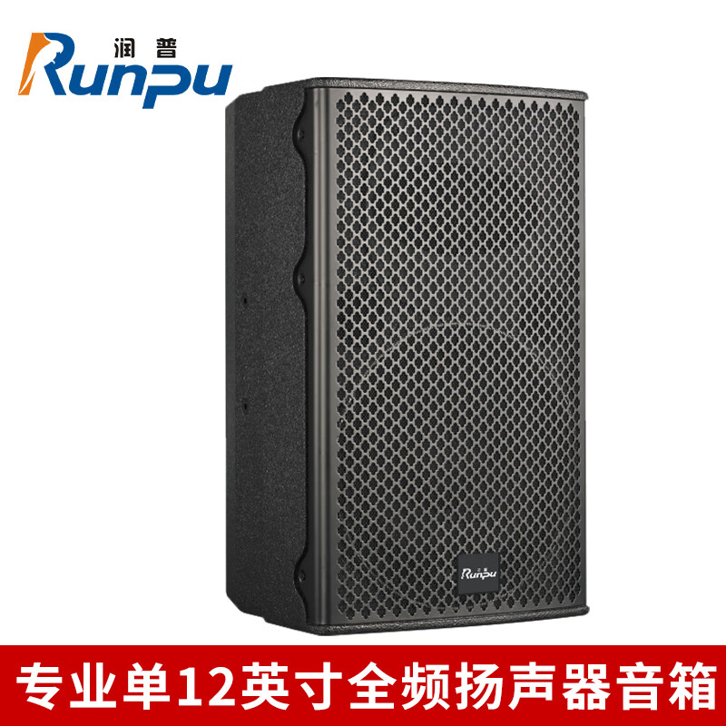 润普国产化专业单12英寸全频扬声器音箱 音频扩声系统无源会议音响扬声器喇叭音箱RP-YGX812Pro
