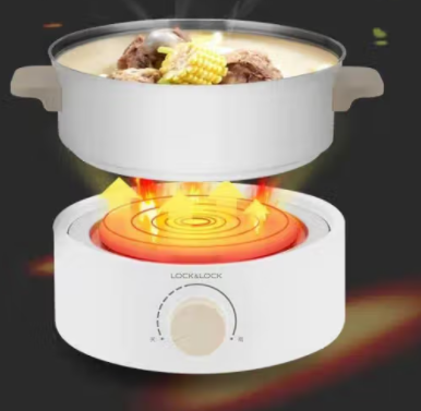 乐扣乐扣(LOCK&LOCK)电煮锅小火锅分体式小型多功能宿舍煮面不粘电热锅EJP521