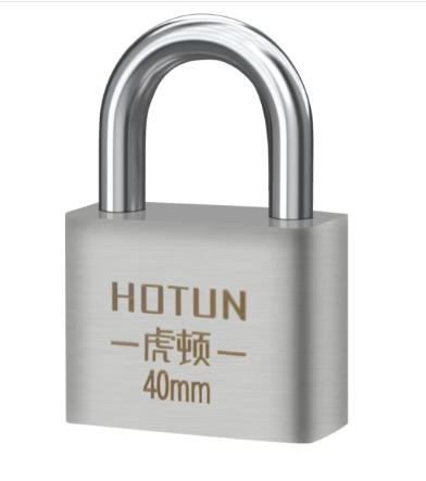 虎顿（HOTUN）304不锈钢挂锁 防水挂锁抽屉橱柜户外挂锁防盗窗车厢门挂锁SS40mm