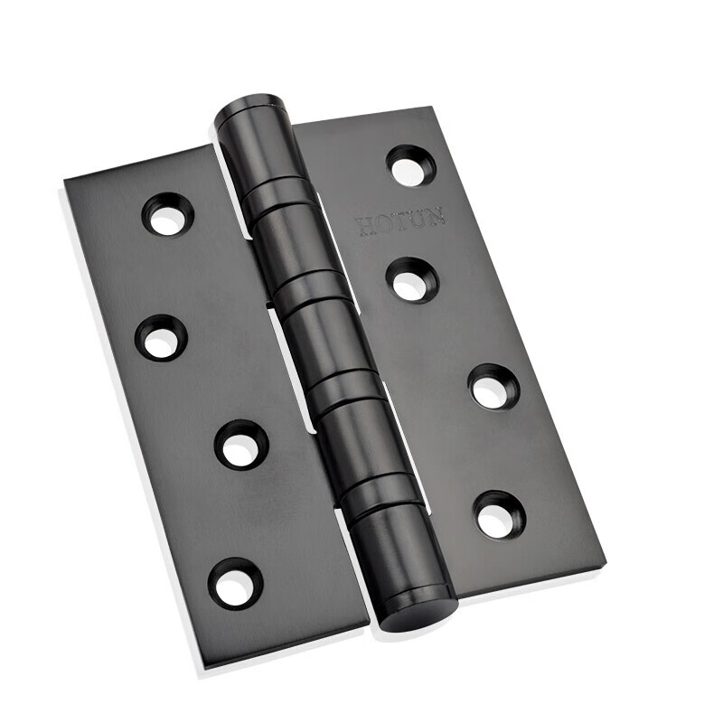 虎顿（HOTUN）合页五金铰链黑色平开合页不锈钢 PH02（1片）黑色