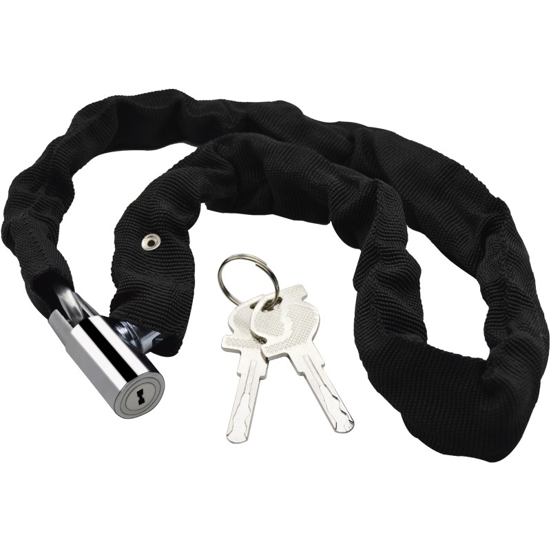 虎顿（HOTUN）链条锁防盗锁自行车山地车锁铁链子锁摩托锁抗剪加长0.8米HDHL-08