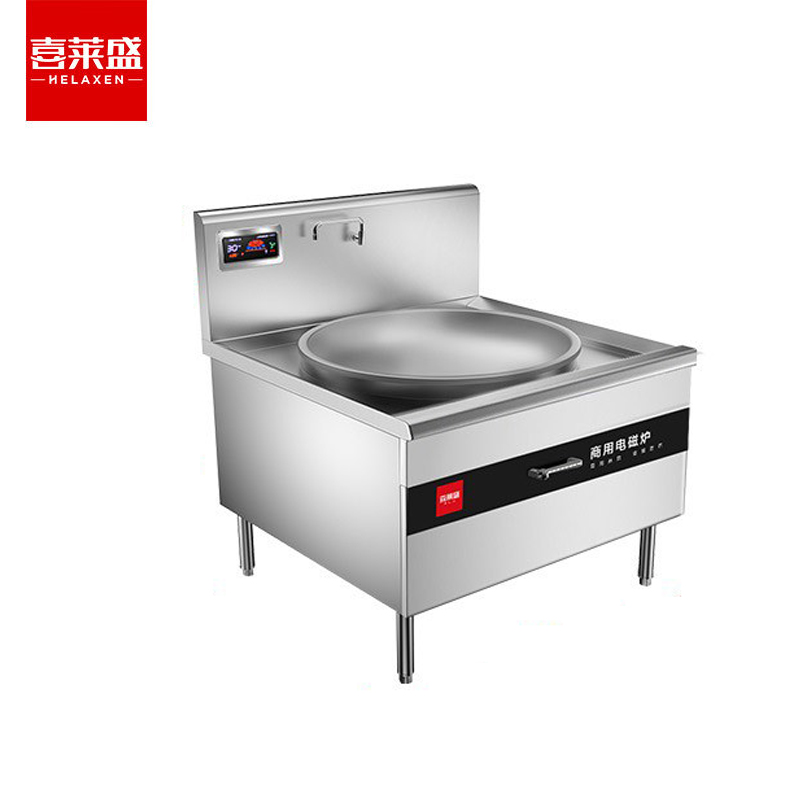 喜莱盛 XLS-DCL8G 酒店学校食堂大功率电炒炉电磁灶台15KW单头大炒炉工程款 1台
