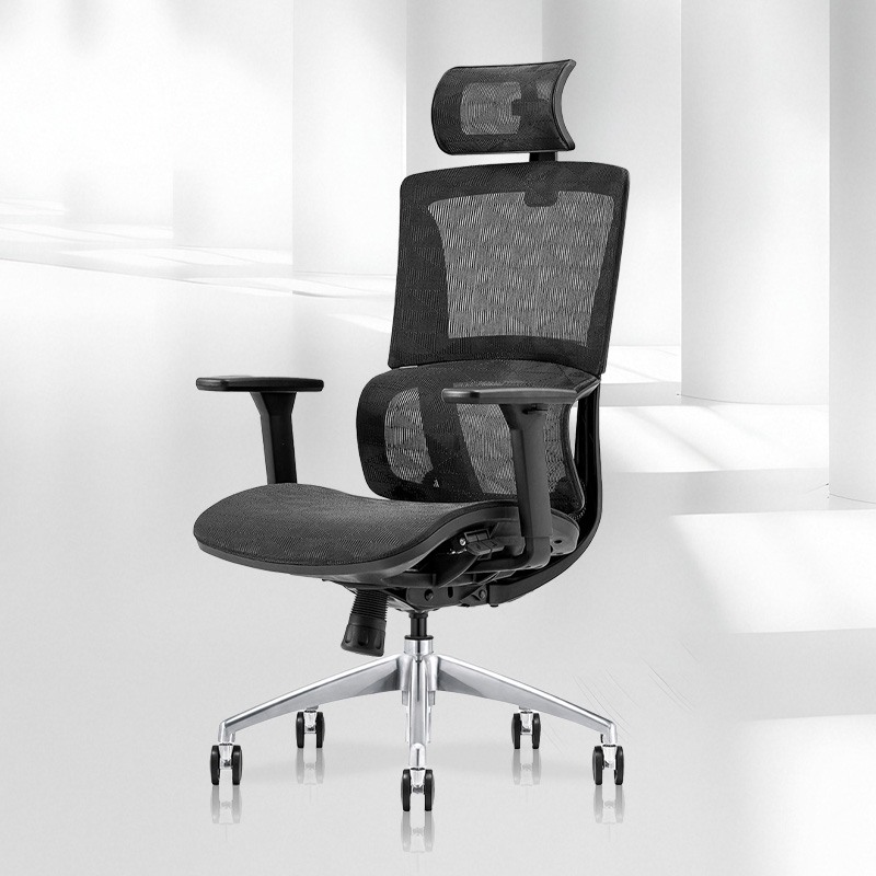 悦山 YSOC1QQ828AGPWH人体工学办公椅多功能网椅 线控款710*650*1145-1310mm