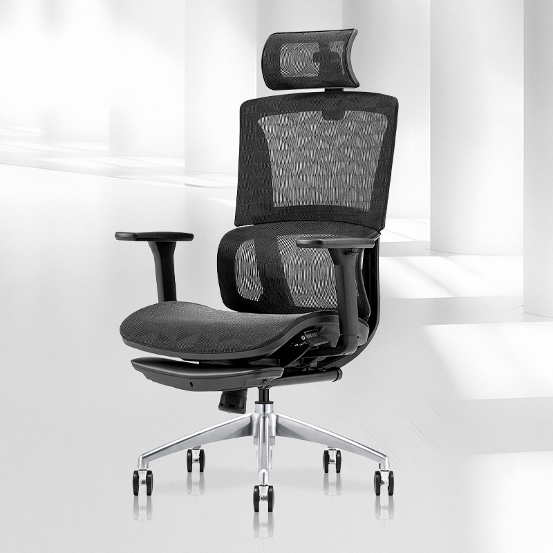 悦山 YSOC1QQ828AGP-JTWH人体工学办公椅多功能网椅 线控款带脚踏710*650*1145-1310mm