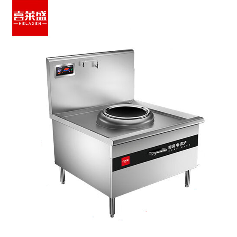 喜莱盛 XLS-XCL15G 酒店学校食堂大功率电炒炉电磁灶台15KW单头小炒炉工程款 1台