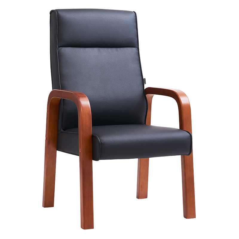 悦山 会议椅实木四脚椅子 630*740*1100mm