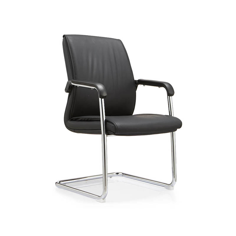 悦山 会议椅弓形椅子家用电脑椅简约职员办公椅 西皮