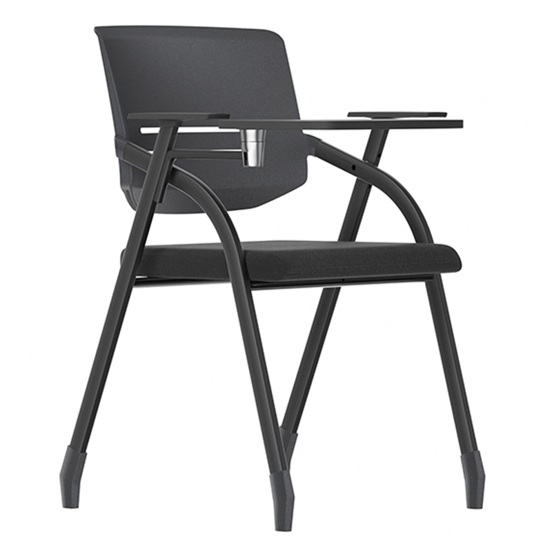 悦山 YSOC3HS03CW办公培训椅折叠会议椅 固定脚+写字板 610*555*835mm