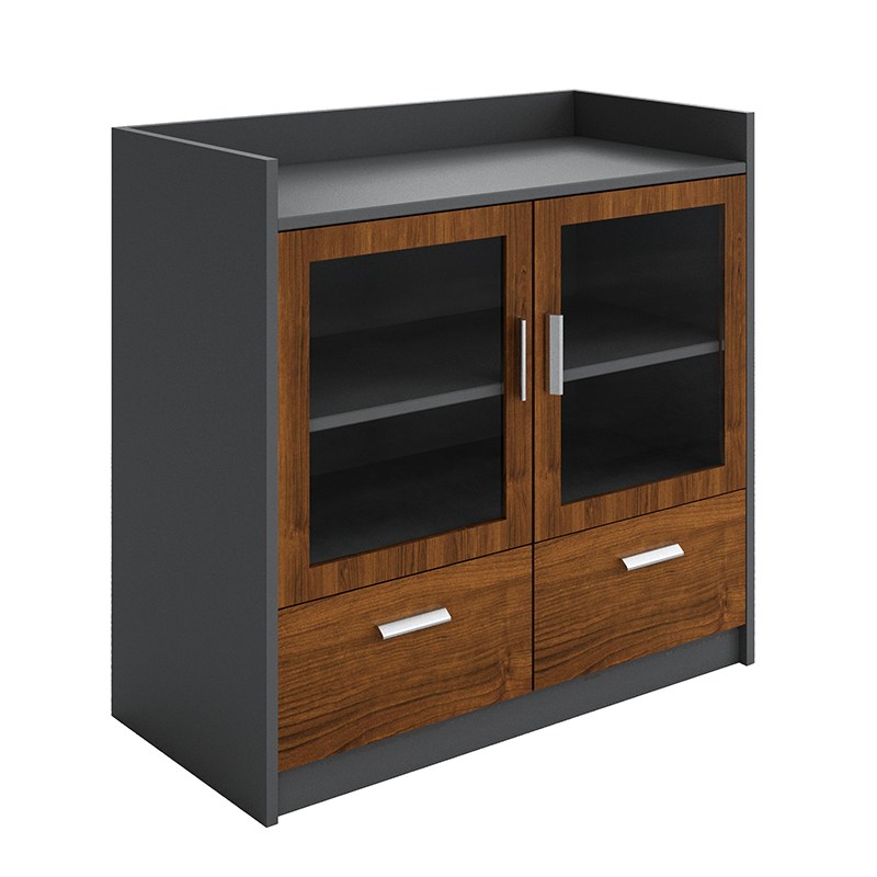 悦山 木质茶水柜矮柜 800*400*800mm