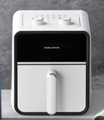 摩飞电器（Morphyrichards）空气炸锅 家用3.5L炉灯可视空气炸烤箱电炸锅 机械款多功能煎炸薯条鸡翅机 MR8103富士白