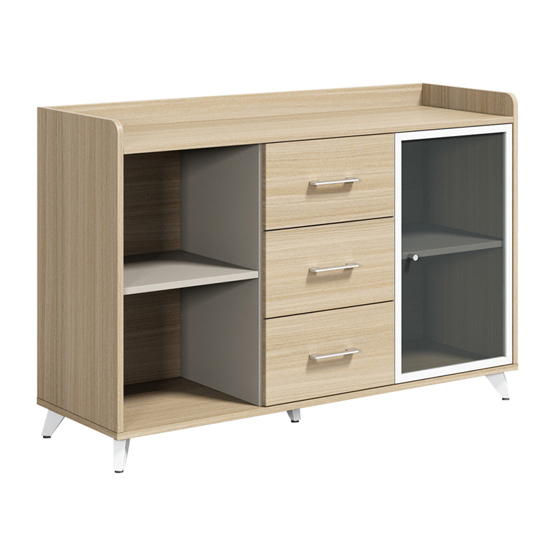 悦山 茶水柜带抽屉储物柜木质办公柜子120cm 1200*400*800mm 个