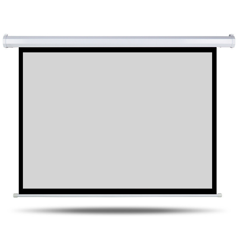  红叶（HONG YE）16:9投影仪幕布家用电动遥控英寸家庭影院高清4K办公高清4D3K遥控幕1080P 白塑幕 100英寸16比9电动幕