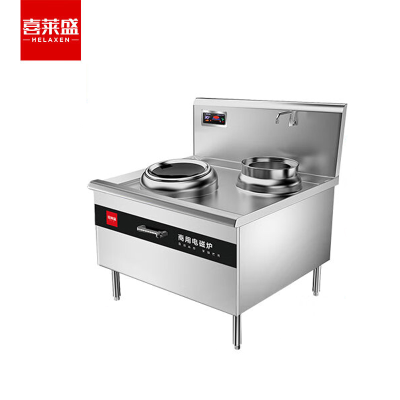 喜莱盛 XLS-XCL12DDG2 食堂大功率电炒炉电磁灶台12KW单头单尾小炒炉工程款  1台