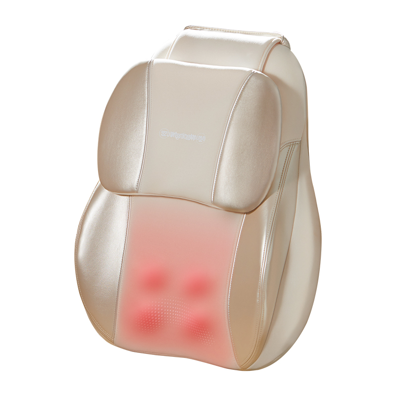 西屋（Westinghouse）按摩靠枕腰部按摩器背部按摩仪多功能腰椎揉捏热敷按摩靠垫WCM-BX6白色