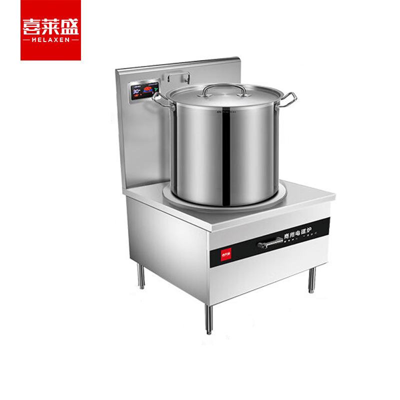 喜莱盛 XLS-XCL15DPG 食堂大功率电炒炉电磁灶台15KW单头平头炉工程款 1台