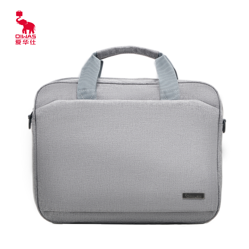 爱华仕（OIWAS）手提公文包电脑包14英寸OCG3111  灰色