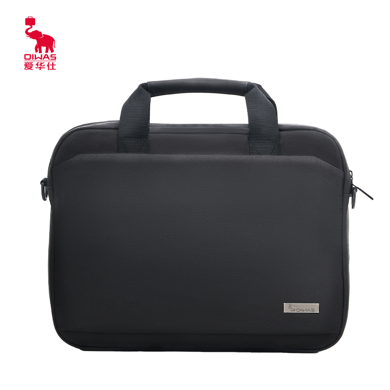 爱华仕（OIWAS）手提公文包电脑包14英寸OCG3111 黑色