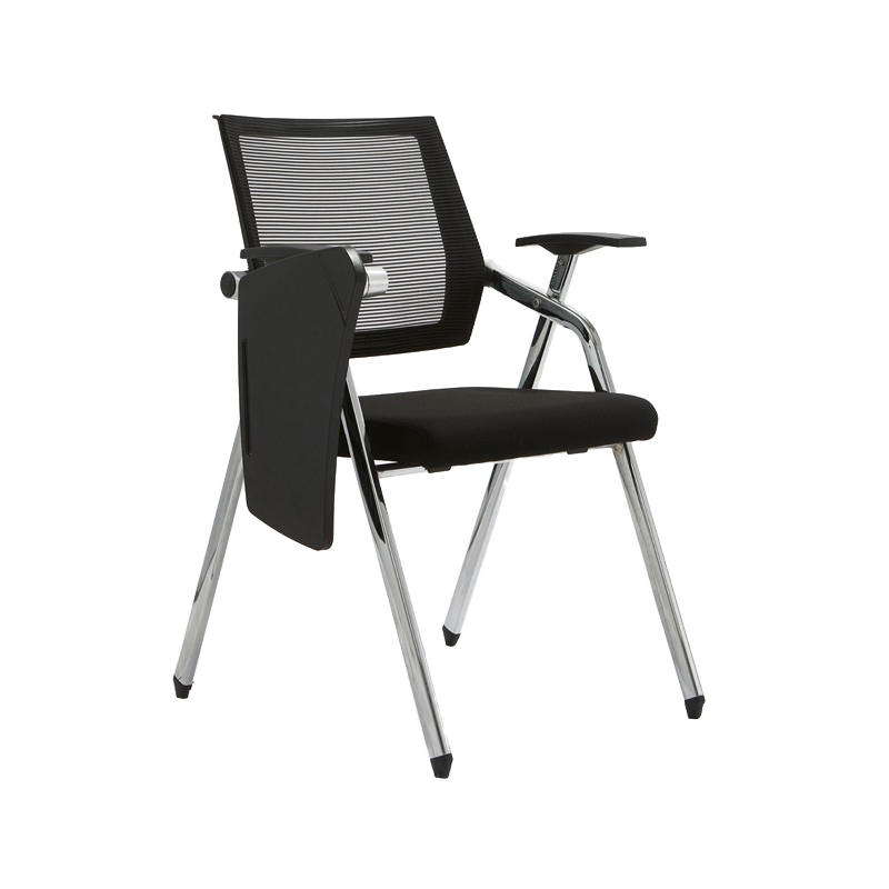 悦山 YSOC3LJ-83AW 培训椅可折叠网椅 固定脚+带写字板  630*630*860mm