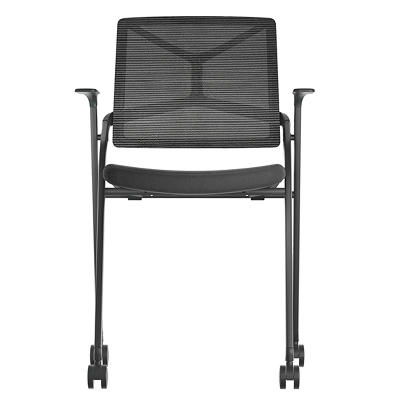 悦山 YSOC3HS04BW 会议培训椅可折叠办公椅 滑轮脚  610*535*855mm