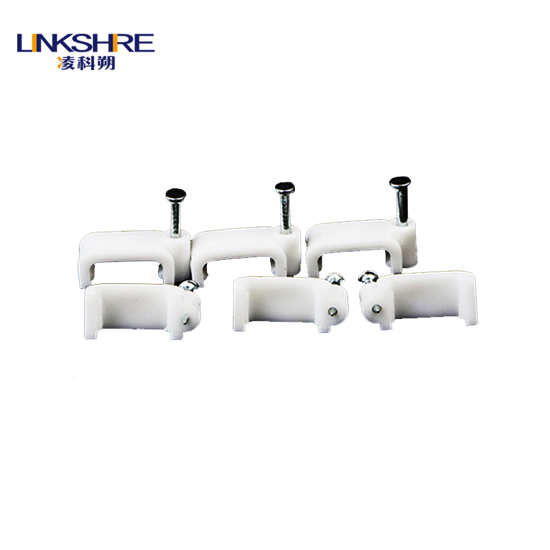 凌科朔（LINKSHIRE）钢钉线卡线钉子网线钉子宽带电话电线卡墙钉线扣固线钉压线卡方形3mm 100只（包）