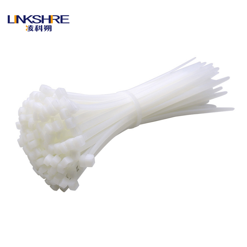凌科朔（LINKSHIRE）自锁式尼龙扎带 理线带扎线固定塑料扣束/捆/绑扎带/封条 5*450国标4.6mm宽250条/包（包）