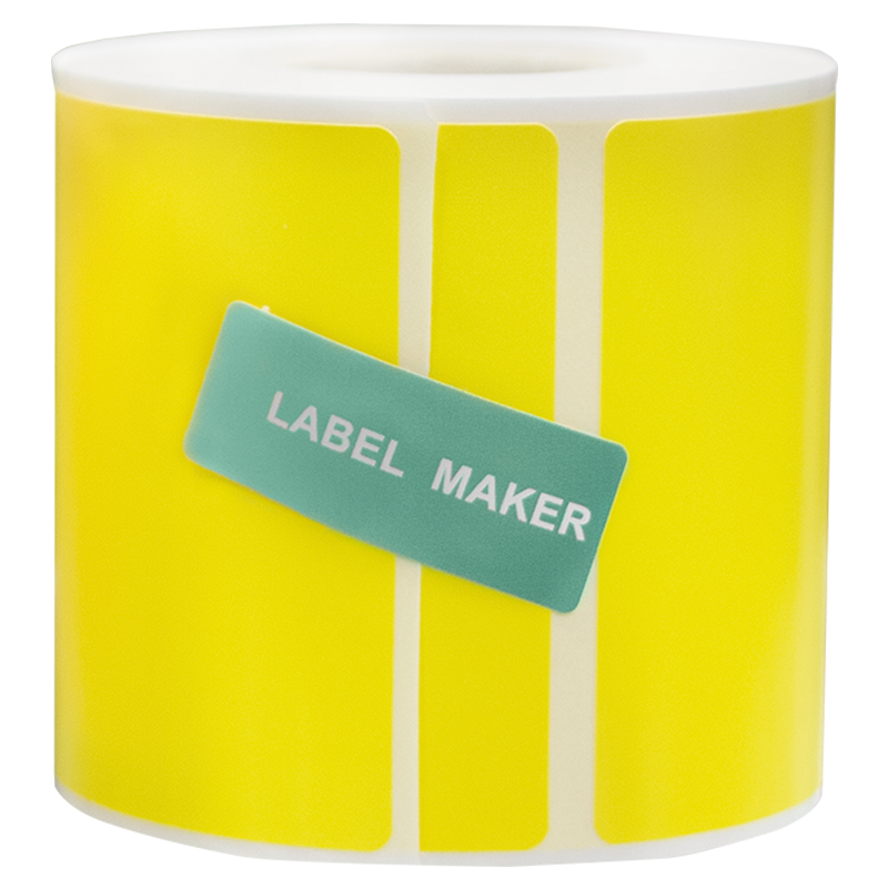 MASUNG 热转印标签纸50mm*70mm 200张 黄色