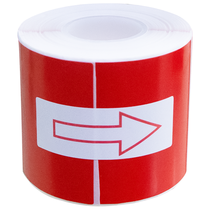 MASUNG 热转印标签纸50mm*70mm 200张 红色