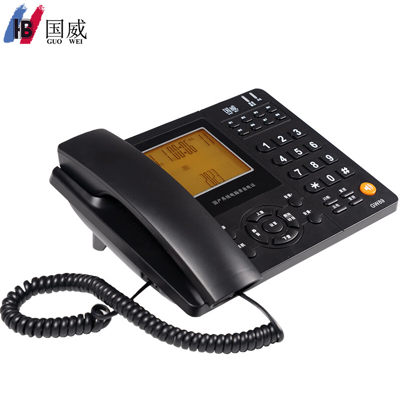 国威（GUO WEI）智能电脑录音电话 GW89 支持国产操作系统麒麟和统信 海量录音名片管理 企业集团办公电话机